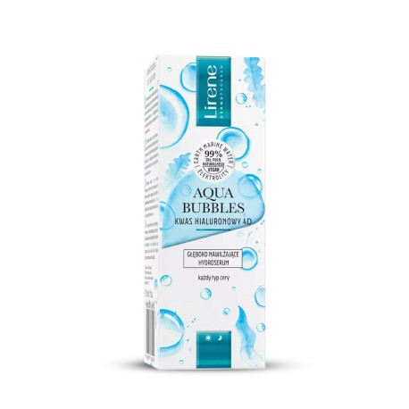 Lirene AQUA BUBBLES Głęboko nawilżające hydroserum  //  dzień/noc //  każdy rodzaj cery //30 ml