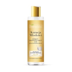 Bielenda KURACJA MŁODOŚCI Kojąco – rozświetlający tonik przeciwzmarszczkowy  //  EKSTRAKT ZE ŚLUZU ŚLIMAKA, ZŁOTO ,/ 200 ml.