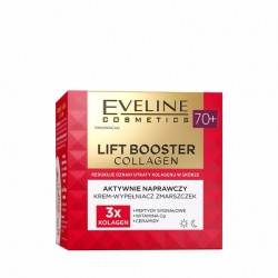 Eveline Lift Booster Collagen  70 + //  Aktywnie naprawczy krem-wypełniacz zmarszczek  //  Na dzień i na noc //  50 ml.