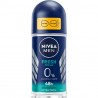 NIVEA MEN deodorant roll-on // FRESH OCEAN  0% Aluminium (ACH) ANTIBACTERIAL // 50 ml.