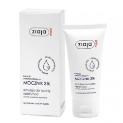 ZIAJA MED  kuracja ultranawilżająca  MOCZNIK 3% emulsja do twarzy dzień/noc //  skóra sucha // poj: 50 ml
