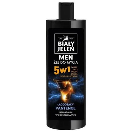 Biały Jeleń MEN Żel do mycia 5w1 //  dokładnie i skutecznie oczyszcza włosy i skórę // 400 ml.