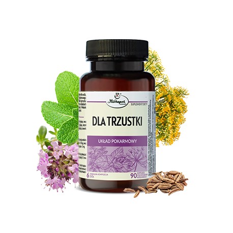 DLA TRZUSTKI // Unikalna kompozycja 6 ziół // 90 kapsułek