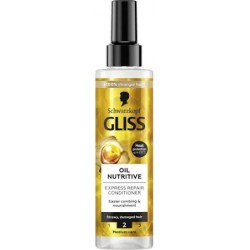 GLISS KUR Oil Nutritive Expresowa Odzywka Regeneracyjna // Wlosy podatne na rozdwajanie // 200 ml.