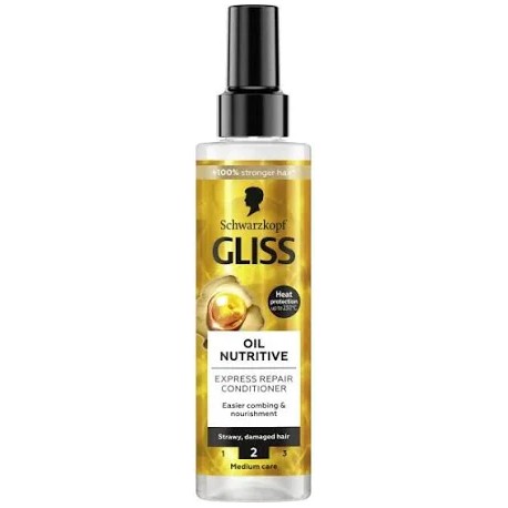 GLISS KUR Oil Nutritive Expresowa Odzywka Regeneracyjna // Wlosy podatne na rozdwajanie // 200 ml.