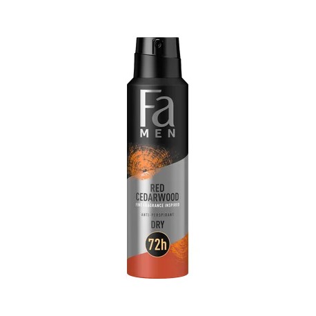 FA men   RED CEDARWOOD  //  anti-perspirant: DRY  72h