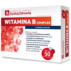 Witamina B Complex // Zyskaj Zdrowie // 50 tabletek powlekanych.