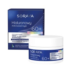 Soraya HIALURONOWY MIKROZASTRZYK Krem  Mocno Regenerujący Do Twarzy 60+ // 50 ml.
