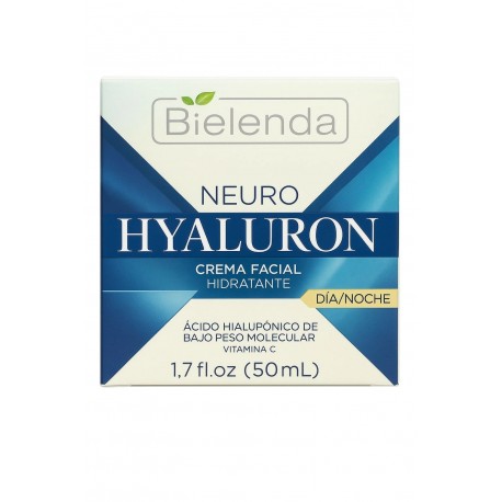 Bielenda NEURO HIALURON //  Hydrating Face Cream. //  Day and Night. // VITAMIN C // 50 ml.