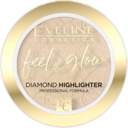 Eveline FEEL The GLOW Diamond Highlighter Rozświetlacz w kamieniu // 01 SPARKLE