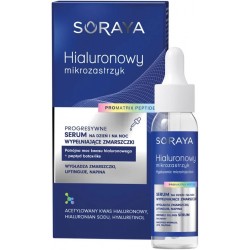 Soraya HIALURONOWY MIKROZASTRZYK Serum do twarzy, progresywne, wypełniające zmarszczki, na dzień i na noc // 30 ml