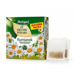 RUMIANEK   herbatka ziolowa HERBAPOL // wspomaga procesy trawienne – rodzinna paczka // 40 torebek