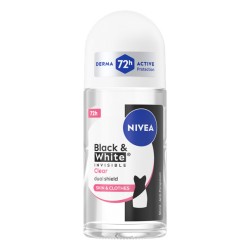 Nivea Roll-on for women INVISIBLE for black&white CLEAR // Anti-perspirant //przeciw bialym sladom, przeciw zoltym plamom 48h