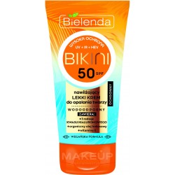 Bielenda BIKINI Nawilżający lekki krem do opalania twarzy SPF50 //  50 ml