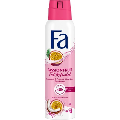 FA Passionfruit Deodorant Feel Refreshed 48 H // 0% Aluminium Salt // 150ml