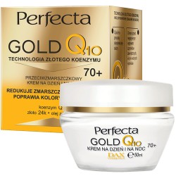 Perfecta Gold Q10 Przeciwzmarszczkowy krem do twarzy na dzień i na noc 70+ // 50 ml.