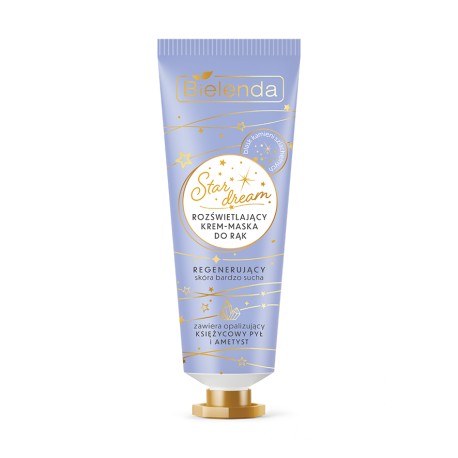 Bielenda STAR DREAM Rozświetlający krem-maska do rąk, REGENERUJĄCY //  50 ml.