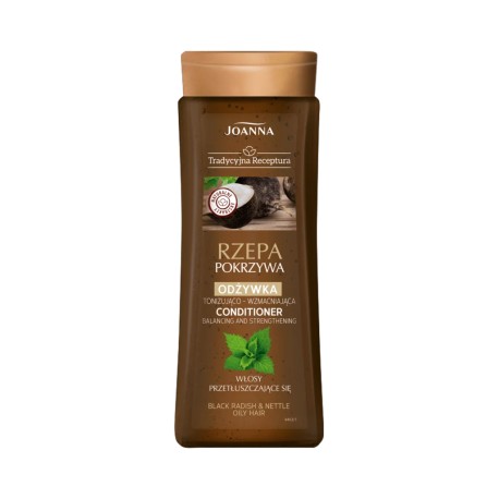 Joanna Tradycyjna Receptura // Odżywka rzepa i pokrzywa // wzmacniająca do włosów przetłuszczających się // 300g