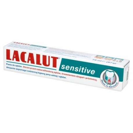 LACALUT SENSITIVE pasta do zebow // Chroni przed nadwrazliwoscia zebow,krwawieniem dziasel i prochnica