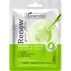 Bielenda // RENEW YOUR SKIN maska w płacie PROfesjonalna odnowa skóry - bogate odżywienie i ujędrnienie