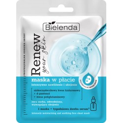 Bielenda // RENEW YOUR SKIN maska w płacie PROfesjonalna odnowa skóry - intensywne nawilżenie i ukojenie