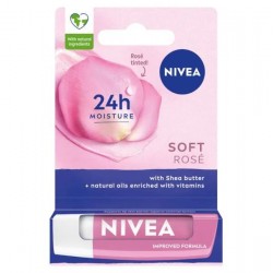 NIVEA SOFT ROSE // Pielegnujaca pomadka do ust // Pielegnuje i podkresla piekno ust