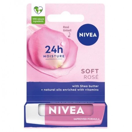NIVEA SOFT ROSE // Pielegnujaca pomadka do ust // Pielegnuje i podkresla piekno ust