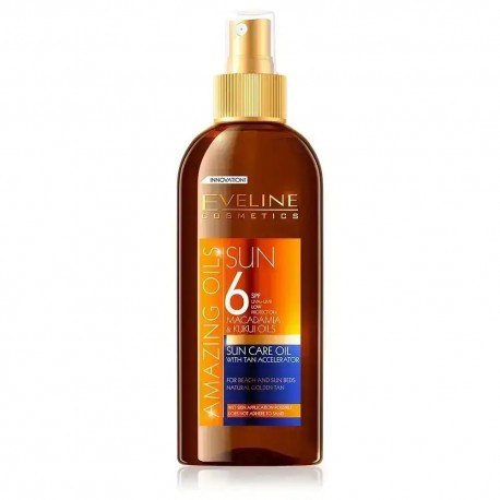 Eveline Amazing Oils Sun Care Oil With Tan Accelerator SPF 6 // 150 ml