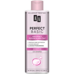 AA Perfect Basic AA PERFECT BASIC Łagodzący płyn micelarny 3w1 SENSITIVE // 200 ml