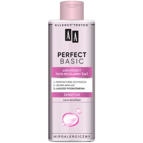 AA Perfect Basic AA PERFECT BASIC Łagodzący płyn micelarny 3w1 SENSITIVE // 200 ml