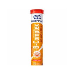 KRUGER Vital Power B-Complex ZEN-SZEN + Wit. C-Tabletki musujace smak pomaranczow// 20 tab.