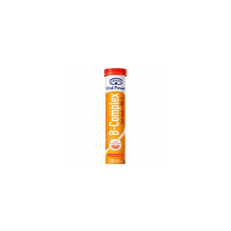 KRUGER Vital Power B-Complex ZEN-SZEN + Wit. C-Tabletki musujace smak pomaranczow// 20 tab.