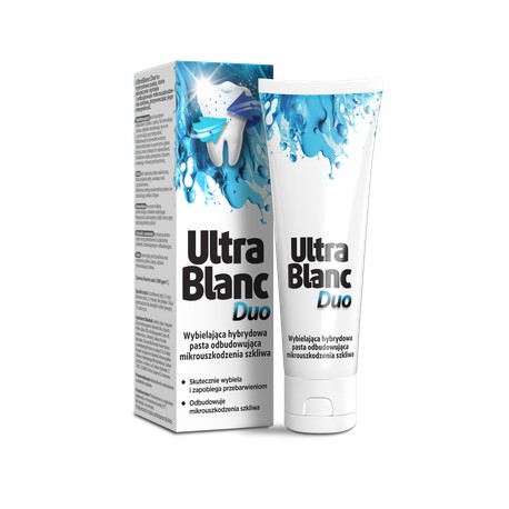 UltraBlanc Duo  pasta do zębów wybielająca odbudowująca mikrouszkodzenia szkliwa UltraBlanc Duo Toothpaste// 75 ml
