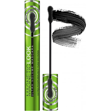 Eveline Magnetic Look Tusz do rzęs ultrapogrubiający BLACK Magnetic Look Ultra Volume Mascara Lash Mascara // 10 ml.