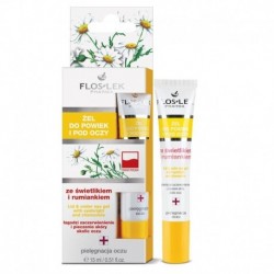 FLOSLEK Zel do powiek i pod oczy ze SWIETLIKIEM I RUMIANKIEM // Lagodzi zaczerwienienie,pieczenie skory okolic oczu // tuba