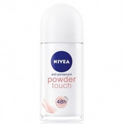NIVEA Roll-on for women POWDER TOUCH // Anti-perspirant // quick dry&soft skin feeling // Gentle care 48h // Kaolin powder